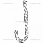 Stampotique Originals - [3064] Candy Cane Swing Large