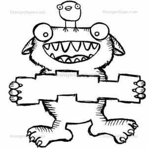 Stampotique Originals - [4049] Monster News