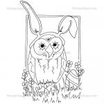 Stampotique Originals - [13009] Easter Owl