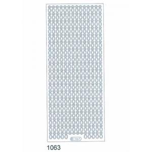 Starform Deco Stickers - Oval Chain Border Silver / Silver [1063S]