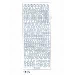 Starform Deco Stickers - Upper Case Alphabet Silver / Silver [1155S]