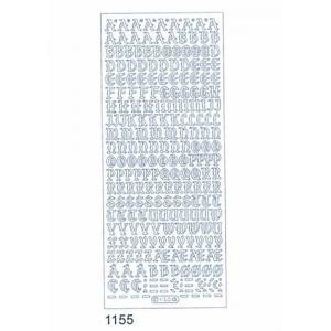 Starform Deco Stickers - Upper Case Alphabet Silver / Silver [1155S]