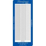 Starform Deco Stickers - Wavy Lines Borders Glitter Silver / Gold [7033GS]