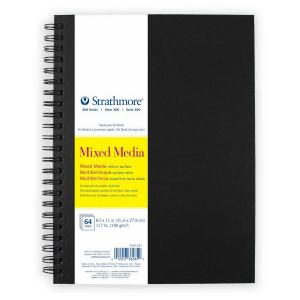 Strathmore 300 Series Mixed Media Art Book - Hardcover, Spiral Bound 8 1/2" x 11" [P362-851]