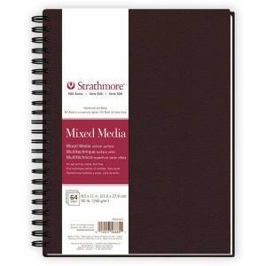 Strathmore 500 Series Mixed Media Art Book - Hardcover, Spiral Bound 8 1/2" x 11" [P566-851]
