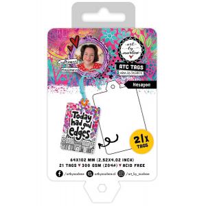 Studio Light Art By Marlene - ATC Tags - Hexagon [ABM-26-TAGBL16]