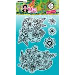 Studio Light Art By Marlene Back To Nature Collection - Clear Stamp Set - Flower Stack [ABM-BTN-STAMP146]