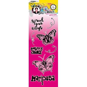 Studio Light Art By Marlene Bold & Bright Collection - Clear Stamp Set - Embrace Change [ABM-BB-STAMP123]