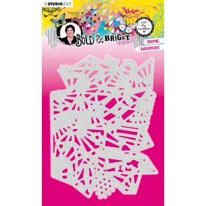 Studio Light Art By Marlene Bold & Bright Collection - Cutting & Embossing Die - Graphic Background [ABM-BB-CD134]