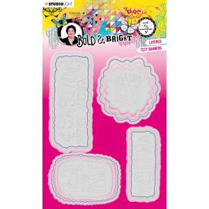 Studio Light Art By Marlene Bold & Bright Collection - Cutting & Embossing Die - Layered Text Banners [ABM-BB-CD135]