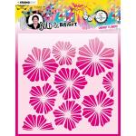 Studio Light Art By Marlene Bold & Bright Collection - Stencil - Vibrant Flowers [ABM-BB-MASK69]