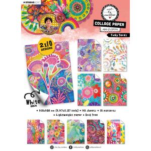 Studio Light Art By Marlene - Collage Paper - Funky Florals [ABM-25-DPP396]
