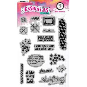 Studio Light Art By Marlene Essentials Cling Stamp Set - Mixed Media Play [ABM-ES-STAMP131]