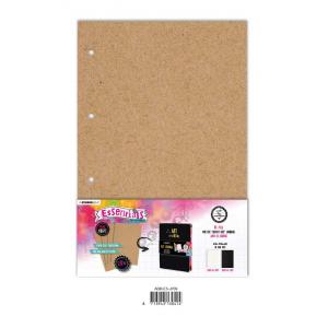 Studio Light Art By Marlene Essentials - Ringbound Art Journal Pages - Artist Size Kraft [ABM-ES-JP09]