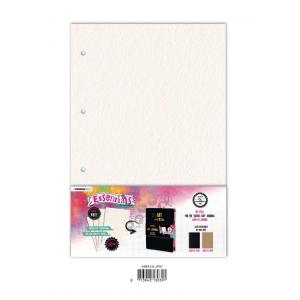Studio Light Art By Marlene Essentials - Ringbound Art Journal Pages - Artist Size White [ABM-ES-JP07]