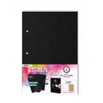 Studio Light Art By Marlene Essentials - Ringbound Art Journal Pages - Perfect Size Black [ABM-ES-JP05]