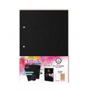 Studio Light Art By Marlene Essentials - Ringbound Art Journal Pages - Perfect Size Black [ABM-ES-JP05]