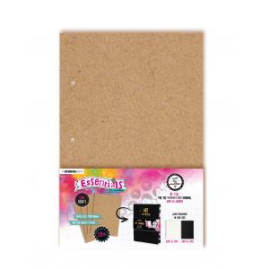 Studio Light Art By Marlene Essentials - Ringbound Art Journal Pages - Perfect Size Kraft [ABM-ES-JP06]