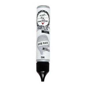 Studio Light Art By Marlene Essentials Special Effect Acrylic Paint - Silver Plated [ABM-ES-ACP42]