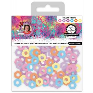 Studio Light Art By Marlene - Hole Reinforcements - Hexagon Confetti [ABM-26-HR02]