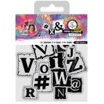 Studio Light Art By Marlene - Luxury Paper Elements - B&W Alphabet [ABM-26-PE56]