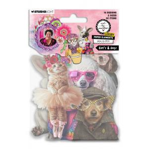 Studio Light Art By Marlene - Luxury Paper Elements - Cats & Dogs [ABM-26-PE52]