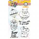 Studio Light Art By Marlene - Marlene's World Collection - Clear Stamp Set Goofy Animals [STAMPBM63]