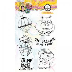 Studio Light Art By Marlene - Marlene's World Collection - Clear Stamp Set Goofy Animals [STAMPBM63]