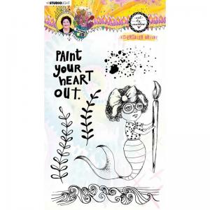 Studio Light Art By Marlene - Marlene's World Collection - Clear Stamp Set Underwater Artist [STAMPBM62]