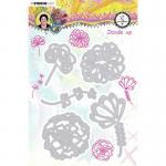 Studio Light Art By Marlene - Marlene's World Collection - Cutting & Embossing Die Doodle Up [STENCILBM14]