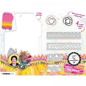 Studio Light Art By Marlene - Marlene's World Collection - Layered Tag Journal [JOURNALBM14]