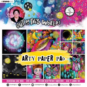 Studio Light Art By Marlene - Out Of This World Collection - Arty Paper Pad - 8" x 8" [ABM-OOTW-PP16]