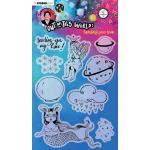 Studio Light Art By Marlene - Out Of This World Collection - Clear Stamp Set - Sending You Love [ABM-OOTW-STAMP72]