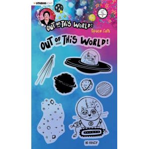 Studio Light Art By Marlene - Out Of This World Collection - Clear Stamp Set - Space Cats [ABM-OOTW-STAMP71]