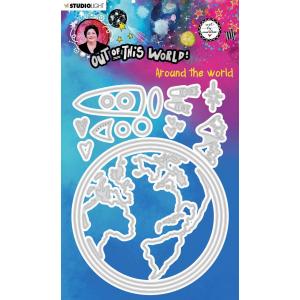 Studio Light Art By Marlene - Out Of This World Collection - Cutting & Embossing Die - Around The World [ABM-OOTW-CD86]