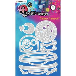Studio Light Art By Marlene - Out Of This World Collection - Cutting & Embossing Die - Galaxy Transport [ABM-OOTW-CD84]