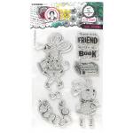 Studio Light Art By Marlene Signature Collection - Clear Stamp Set - Smart Bookworm [ABM-SI-STAMP699]