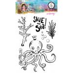 Studio Light Art By Marlene So-Fish-Ticated Collection - Clear Stamp Set - Octopussy [ABM-SFT-STAMP09]