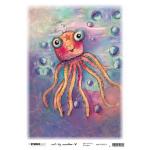 Studio Light Art By Marlene So-Fish-Ticated Collection - Rice Paper - Whimsy Water Friends [ABM-SFT-RICE13]