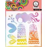 Studio Light Art By Marlene - Stencil - Curious Lady [ABM-25-MASK323]