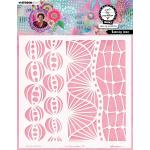 Studio Light Art By Marlene - Stencil - Dancing Lines [ABM-26-MASK394]