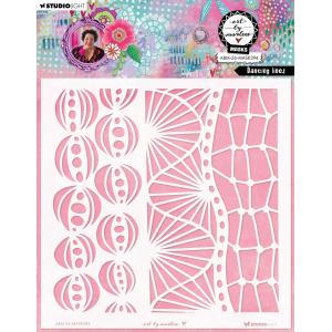 Studio Light Art By Marlene - Stencil - Dancing Lines [ABM-26-MASK394]