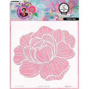 Studio Light Art By Marlene - Stencil - Floral Lines [ABM-26-MASK385]