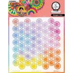 Studio Light Art By Marlene - Stencil - Hexagon Stars [ABM-25-MASK328]