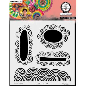 Studio Light Art By Marlene - Stencil - Oodles Of Doodles [ABM-25-MASK358]