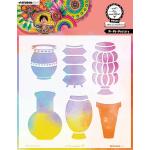 Studio Light Art By Marlene - Stencil - Pi-Pa-Pottery [ABM-25-MASK324]