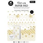 Studio Light Christmas Essentials - Foiled Cards Paper Pad - Golden [SL-ES-PP222] - ON SALE!