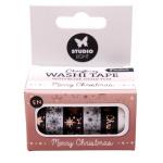 Studio Light Christmas Essentials - Washi Tape - Black, White & Rose Gold [SL-ES-WASH24]