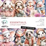 Studio Light Creative CRAFTlab Essentials - 8" x 8" Collage Paper Pad - Candy Christmas [CCL-ES-CPP497]