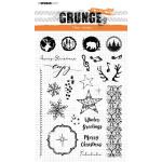 Studio Light Grunge Collection 5 Clear Stamp Set - Christmas / Winter Extras [SL-GR-STAMP106]
